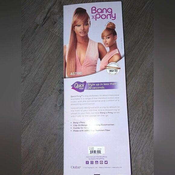 Beautiful bang and ponytail quick weave wig color 2T1/30 hair - Picture 4 of 10